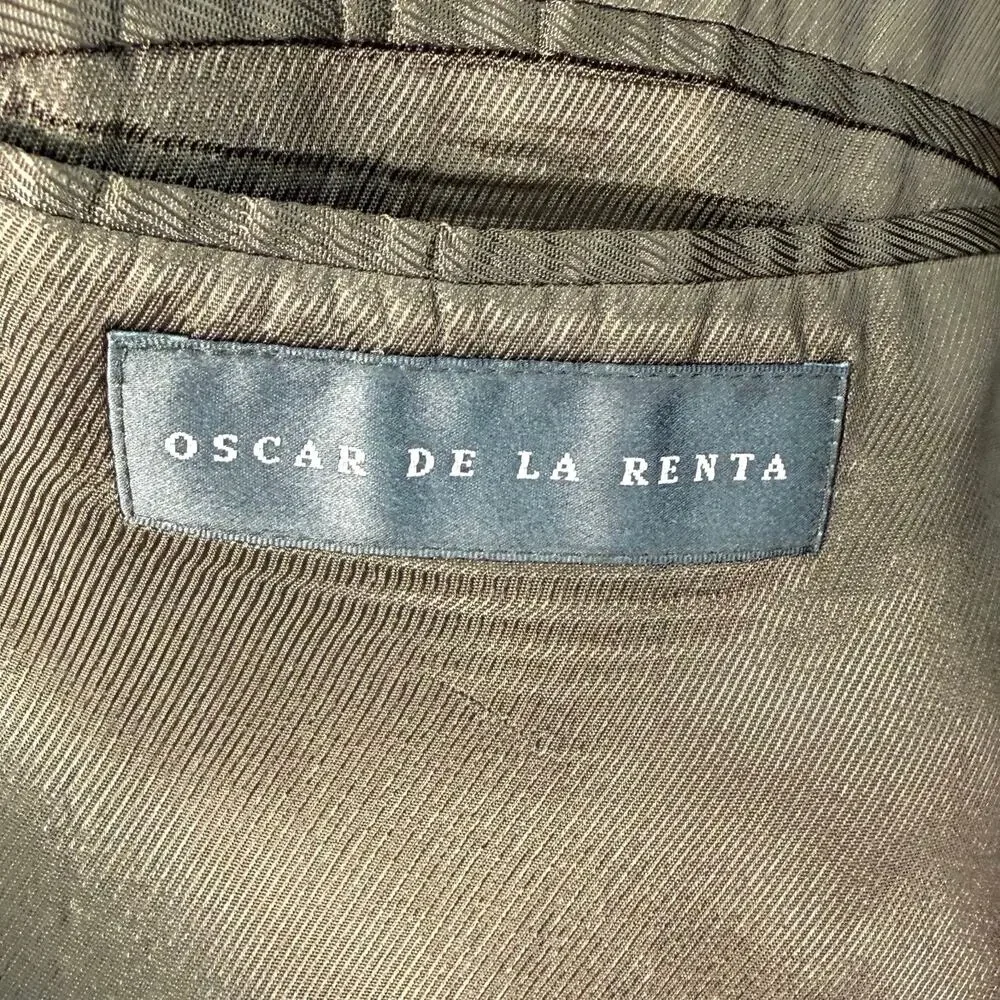 Vintage Oscar De La Renta men’s sports coat wool cashmere size 44 short